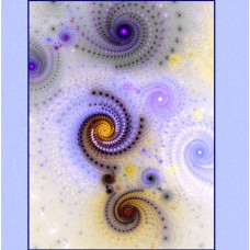 FRACTAL ART DESIGN GREETING CARD Spiral 4